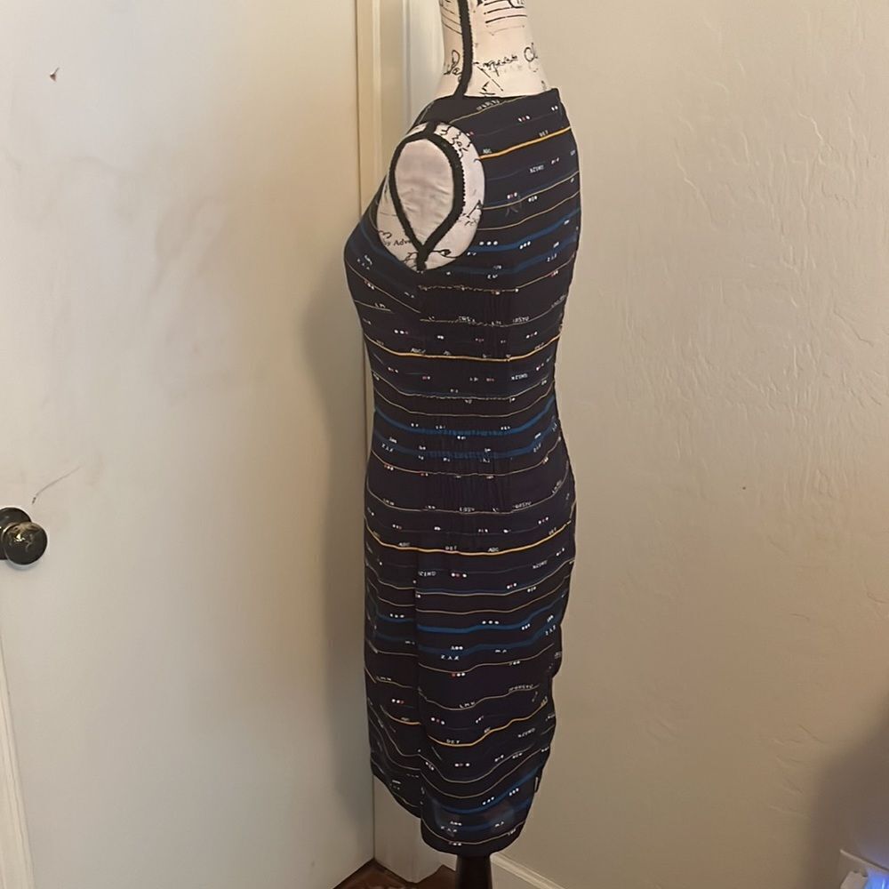 ModCloth Blue Alphabet Print Dress - Picture 2 of 16